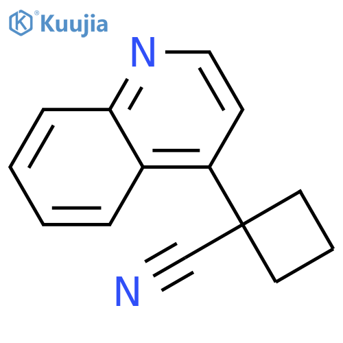 1-(Quinolin-4-yl)cyclobutane-1-carbonitrile structure
