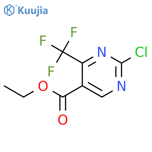 Ethyl 2-chloro-4-(trifluoromethyl)pyrimidine-5-carboxylate structure