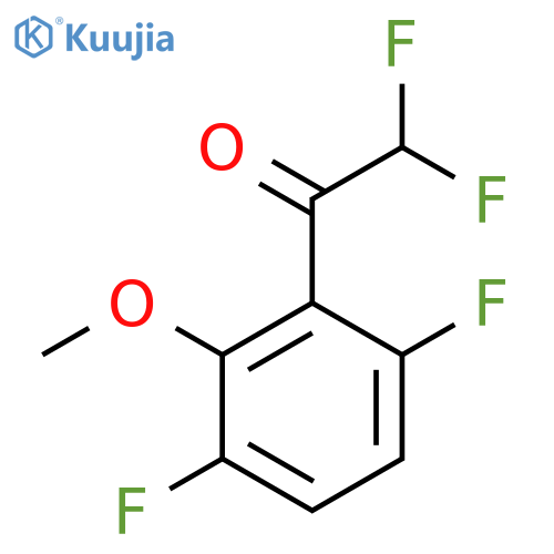 1-(3,6-Difluoro-2-methoxyphenyl)-2,2-difluoroethanone structure