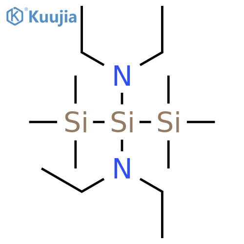 2,2-Trisilanediamine, N,N,N',N'-tetraethyl-1,1,1,3,3,3-hexamethyl- structure