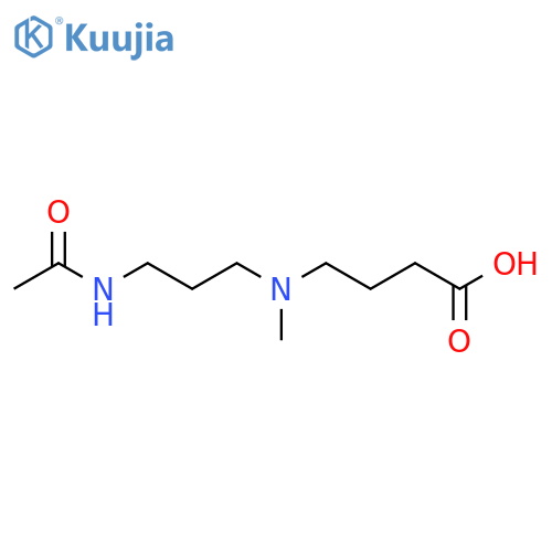 4-[(3-Acetamidopropyl)(methyl)amino]butanoic acid structure
