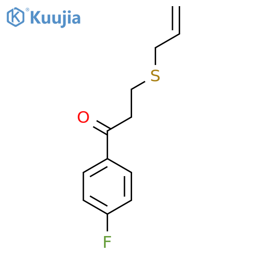 1-(4-Fluorophenyl)-3-prop-2-enylsulfanylpropan-1-one structure