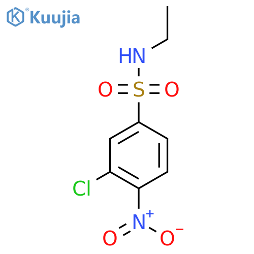 3-chloro-N-ethyl-4-nitrobenzene-1-sulfonamide structure