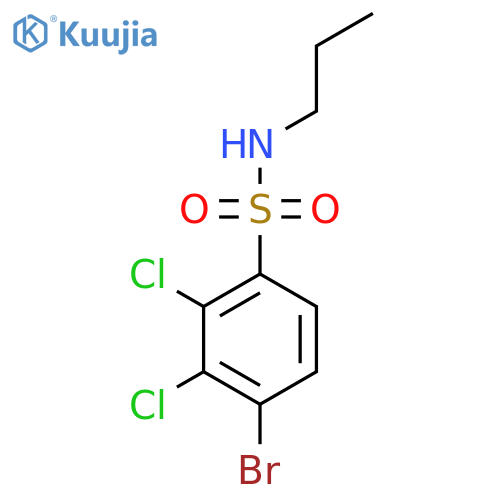 4-bromo-2,3-dichloro-N-propylbenzene-1-sulfonamide structure