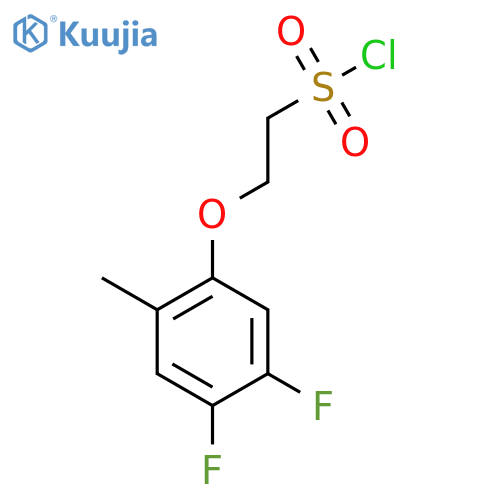 2-(4,5-Difluoro-2-methylphenoxy)ethane-1-sulfonyl chloride structure