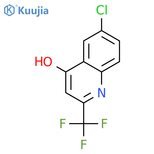 6-Chloro-2-(trifluoromethyl)quinolin-4-ol structure