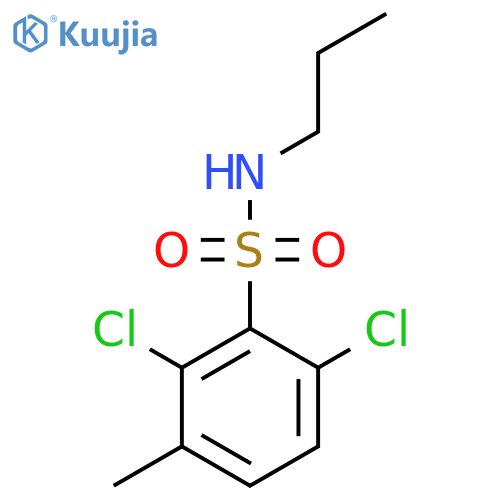 2,6-dichloro-3-methyl-N-propylbenzene-1-sulfonamide structure