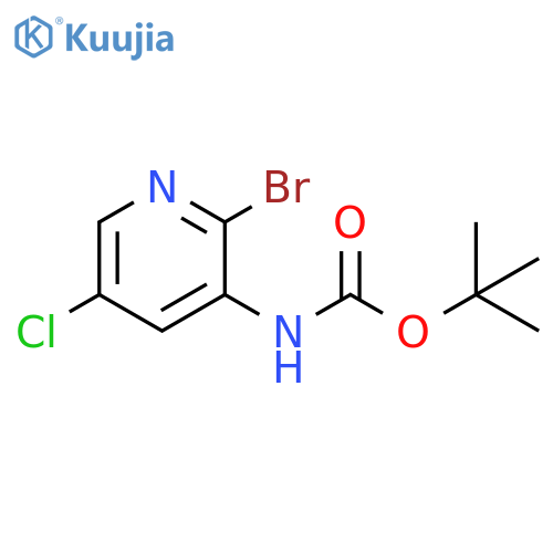 Carbamic acid, N-(2-bromo-5-chloro-3-pyridinyl)-, 1,1-dimethylethyl ester structure