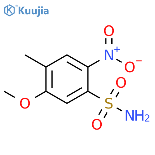 5-Methoxy-4-methyl-2-nitrobenzenesulfonamide structure