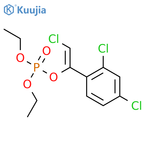 Phosphoric acid,(1E)-2-chloro-1-(2,4-dichlorophenyl)ethenyl diethyl ester structure