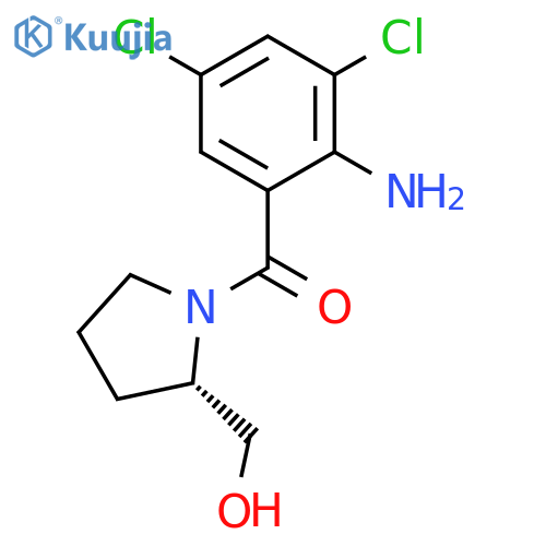 2-Pyrrolidinemethanol, 1-(2-amino-3,5-dichlorobenzoyl)-, (S)- structure