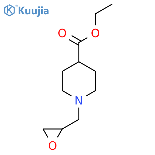 Ethyl 1-oxiranylmethylisonipecotate structure