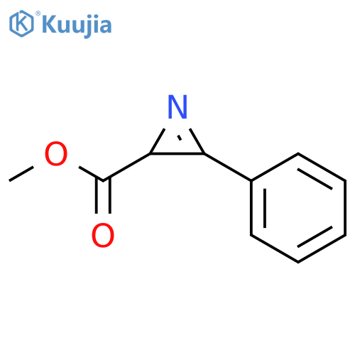 2H-Azirine-2-carboxylic acid, 3-phenyl-, methyl ester structure