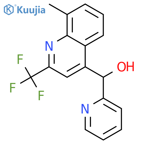 4-Quinolinemethanol,8-methyl-a-2-pyridinyl-2-(trifluoromethyl)- structure