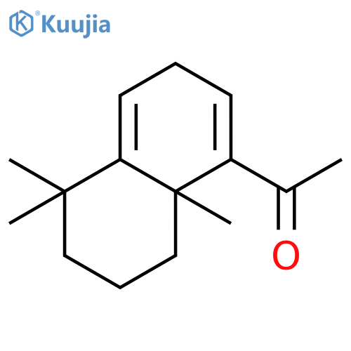 Ethanone, 1-(3,5,6,7,8,8a-hexahydro-5,5,8a-trimethyl-1-naphthalenyl)- structure