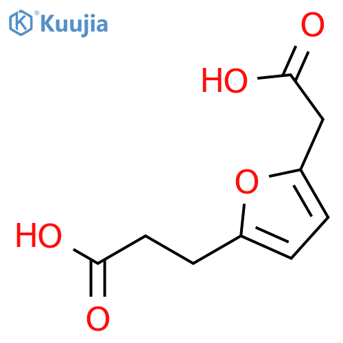 2-Furanpropanoic acid, 5-(carboxymethyl)- structure