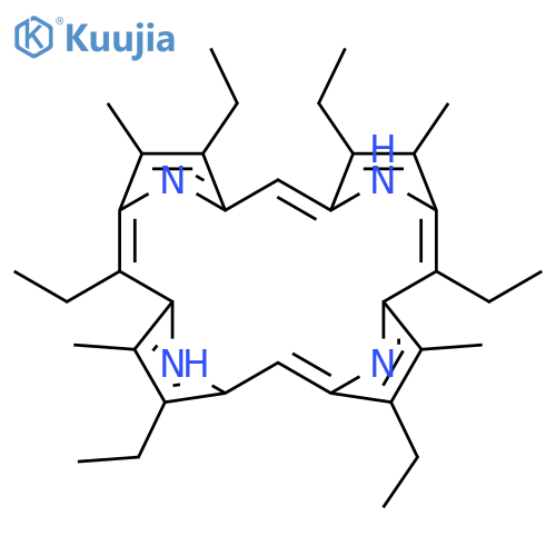 21H,23H-Porphine, 2,5,8,12,15,18-hexaethyl-3,7,13,17-tetramethyl- structure