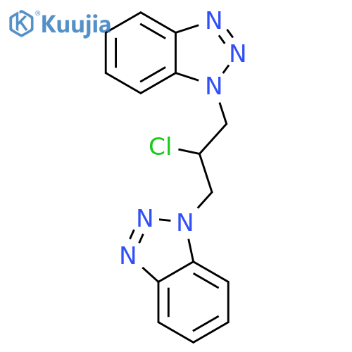 1H-Benzotriazole, 1,1'-(2-chloro-1,3-propanediyl)bis- structure