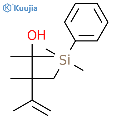 4-Penten-2-ol, 3-[(dimethylphenylsilyl)methyl]-2,3,4-trimethyl- structure