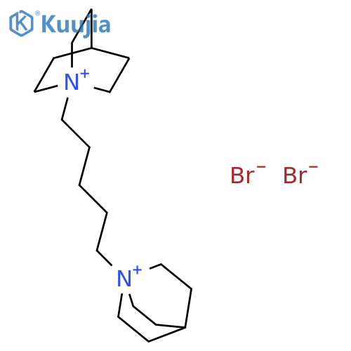 1-Azoniabicyclo[2.2.2]octane, 1,1'-(1,5-pentanediyl)bis-, dibromide structure