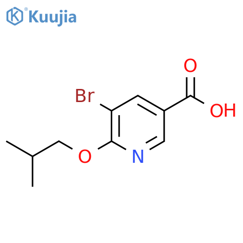 5-Bromo-6-isobutoxynicotinic acid structure
