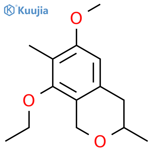 1H-2-Benzopyran, 8-ethoxy-3,4-dihydro-6-methoxy-3,7-dimethyl- structure