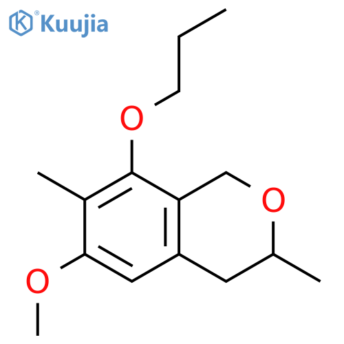 1H-2-Benzopyran, 3,4-dihydro-6-methoxy-3,7-dimethyl-8-propoxy- structure