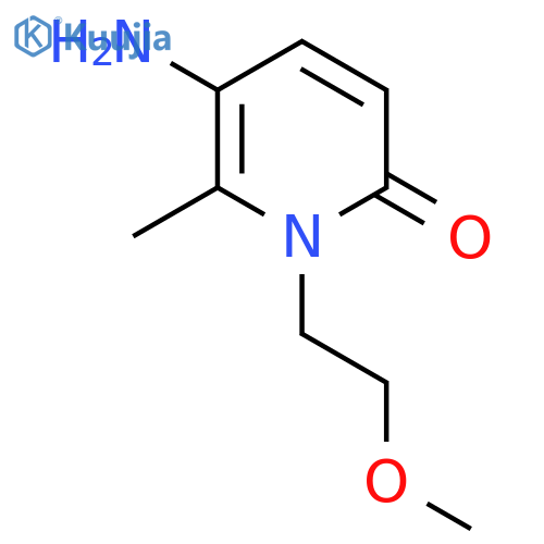 5-Amino-1-(2-methoxyethyl)-6-methyl-1,2-dihydropyridin-2-one structure
