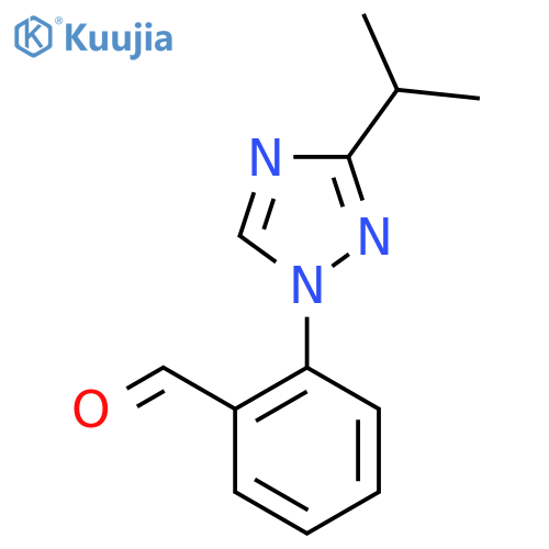 2-[3-(propan-2-yl)-1H-1,2,4-triazol-1-yl]benzaldehyde structure