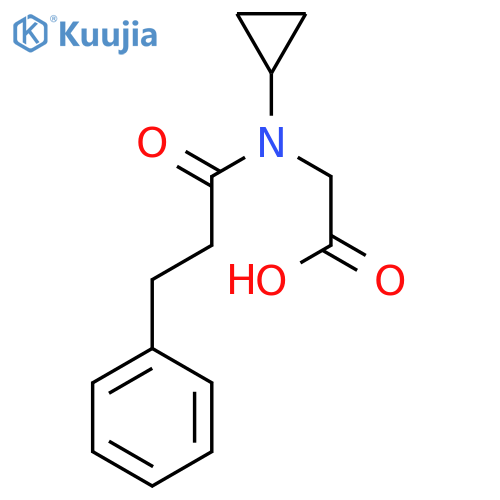 Glycine, N-cyclopropyl-N-(1-oxo-3-phenylpropyl)- structure