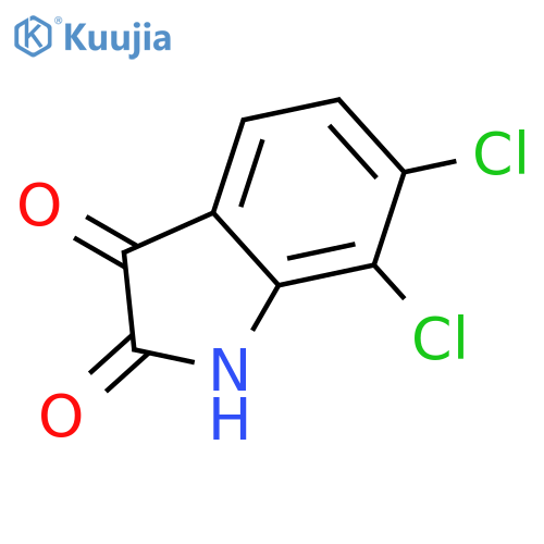 6,7-Dichloroindoline-2,3-dione structure