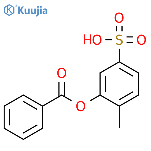 Benzenesulfonic acid, 3-(benzoyloxy)-4-methyl- structure