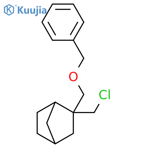 Bicyclo[2.2.1]heptane, 2-(chloromethyl)-2-[(phenylmethoxy)methyl]- structure
