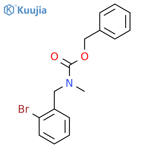 benzyl N-[(2-bromophenyl)methyl]-N-methylcarbamate structure