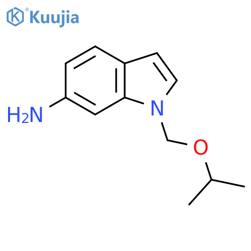 1-[(propan-2-yloxy)methyl]-1H-indol-6-amine structure