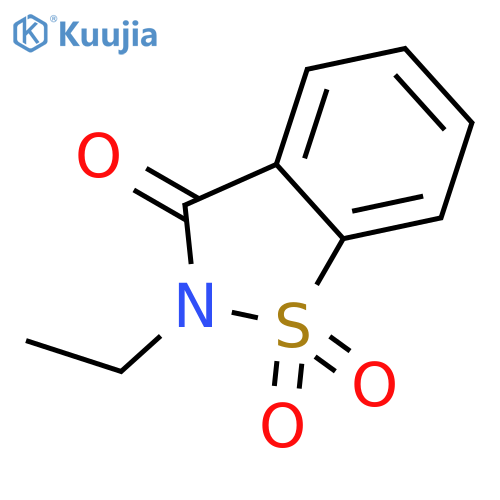 2-ethyl-2,3-dihydro-1,2-benzothiazole-1,1,3-trione structure