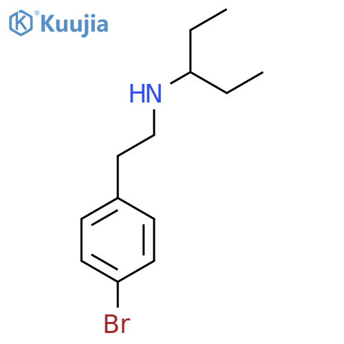 [2-(4-Bromophenyl)ethyl](pentan-3-yl)amine structure