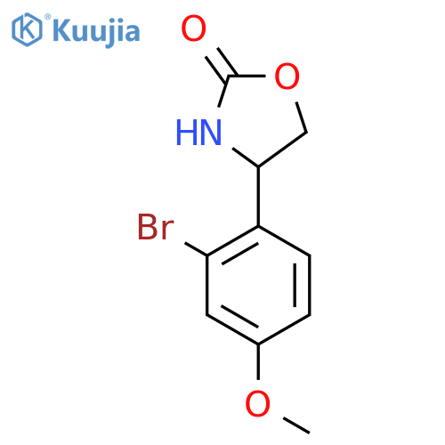 4-(2-Bromo-4-methoxyphenyl)-1,3-oxazolidin-2-one structure