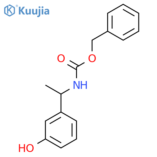 benzyl N-[1-(3-hydroxyphenyl)ethyl]carbamate structure