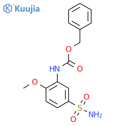 benzyl N-(2-methoxy-5-sulfamoylphenyl)carbamate structure