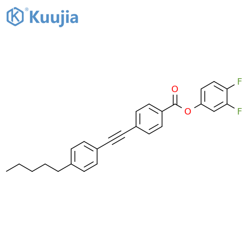 3,4-difluorophenyl 4-((4-pentylphenyl)ethynyl)benzoate structure