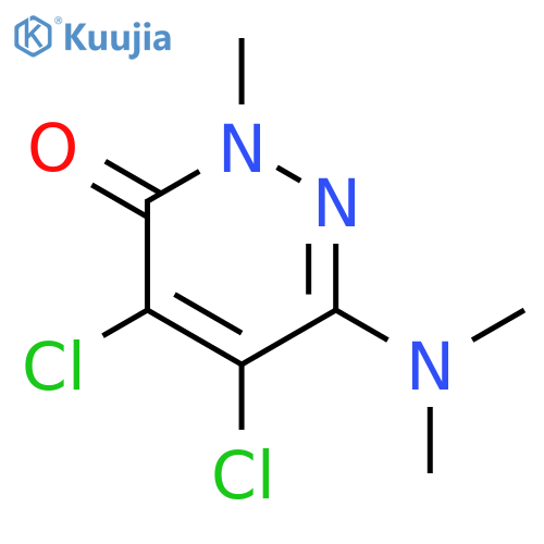 3(2H)-Pyridazinone, 4,5-dichloro-6-(dimethylamino)-2-methyl- structure