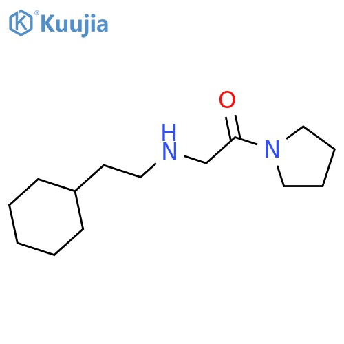 Pyrrolidine, 1-[[(2-cyclohexylethyl)amino]acetyl]- structure