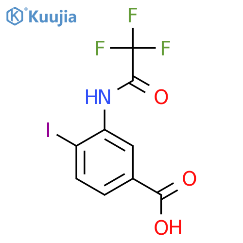 4-Iodo-3-(trifluoroacetamido)benzoic acid structure