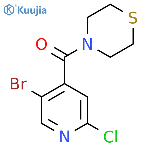 (5-Bromo-2-chloro-4-pyridyl)-thiomorpholino-methanone structure