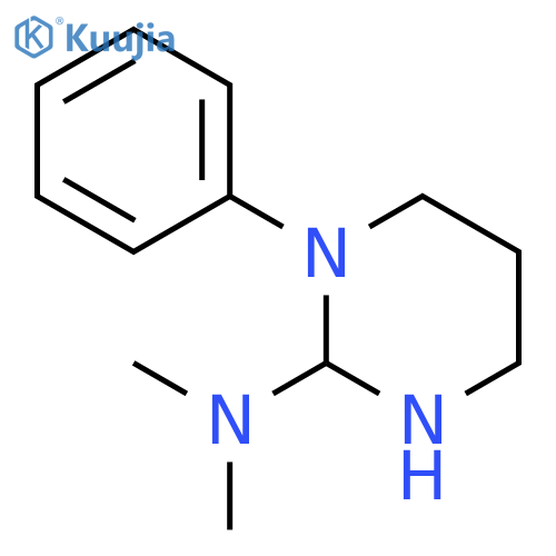 2-PYRIMIDINAMINE, HEXAHYDRO-N,N-DIMETHYL-1-PHENYL- structure