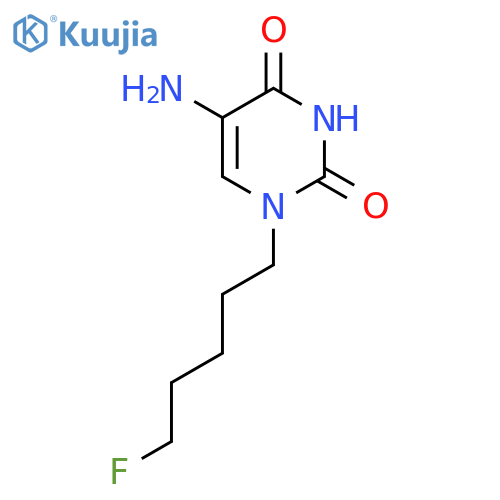 5-Amino-1-(5-fluoropentyl)-1,2,3,4-tetrahydropyrimidine-2,4-dione structure