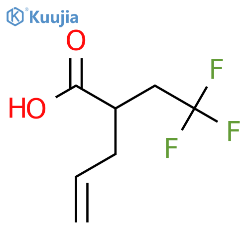 2-(2,2,2-Trifluoroethyl)pent-4-enoic acid structure