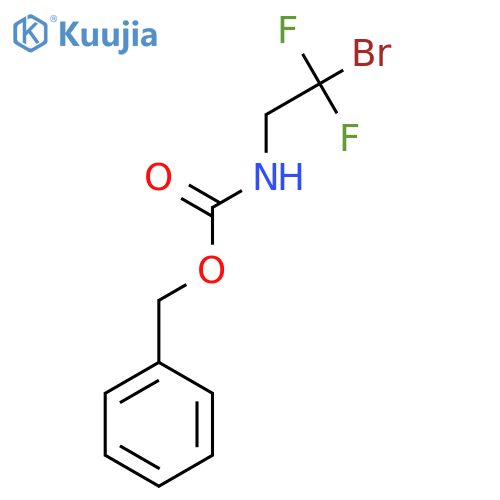 benzyl N-(2-bromo-2,2-difluoroethyl)carbamate structure