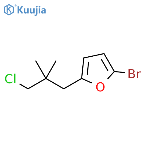 Furan, 2-bromo-5-(3-chloro-2,2-dimethylpropyl)- structure